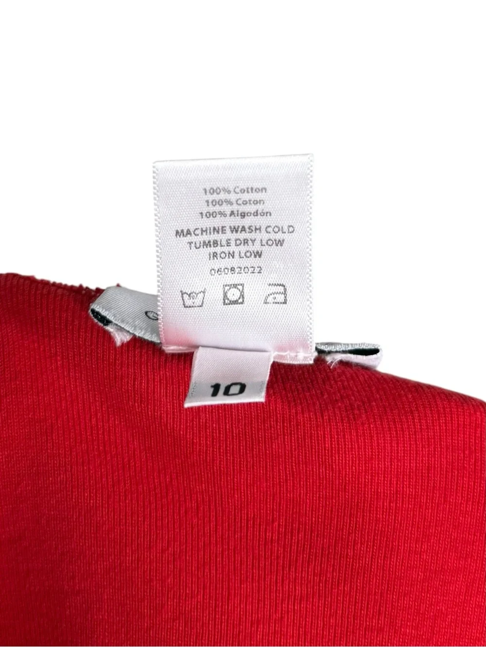 Gil Rodriguez Girls Size 10 Red LaPointe Tank Dress 100% Cotton